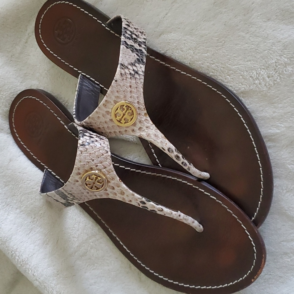 Tory Burch Animal Print Sz 10 1/2 Sandals